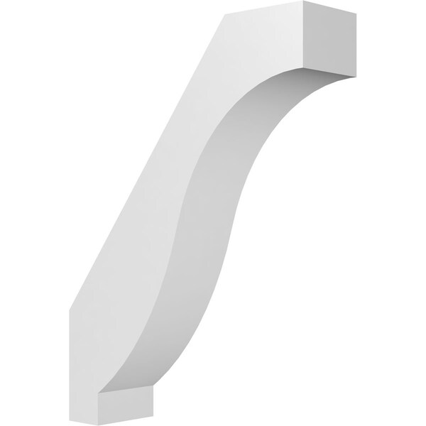 Ekena Millwork 5-in. W x 18-in. D x 24-in. H Baker Architectural Grade PVC Knee Brace BRCP05X18X24BKR - main
